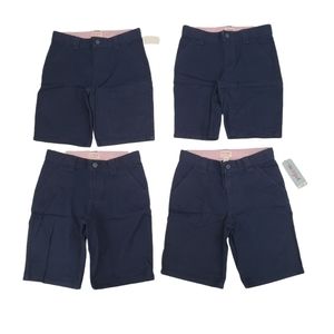 NWT Cat & Jack Girls School Uniform Shorts Size 10  Four Pack Fighter Pi…